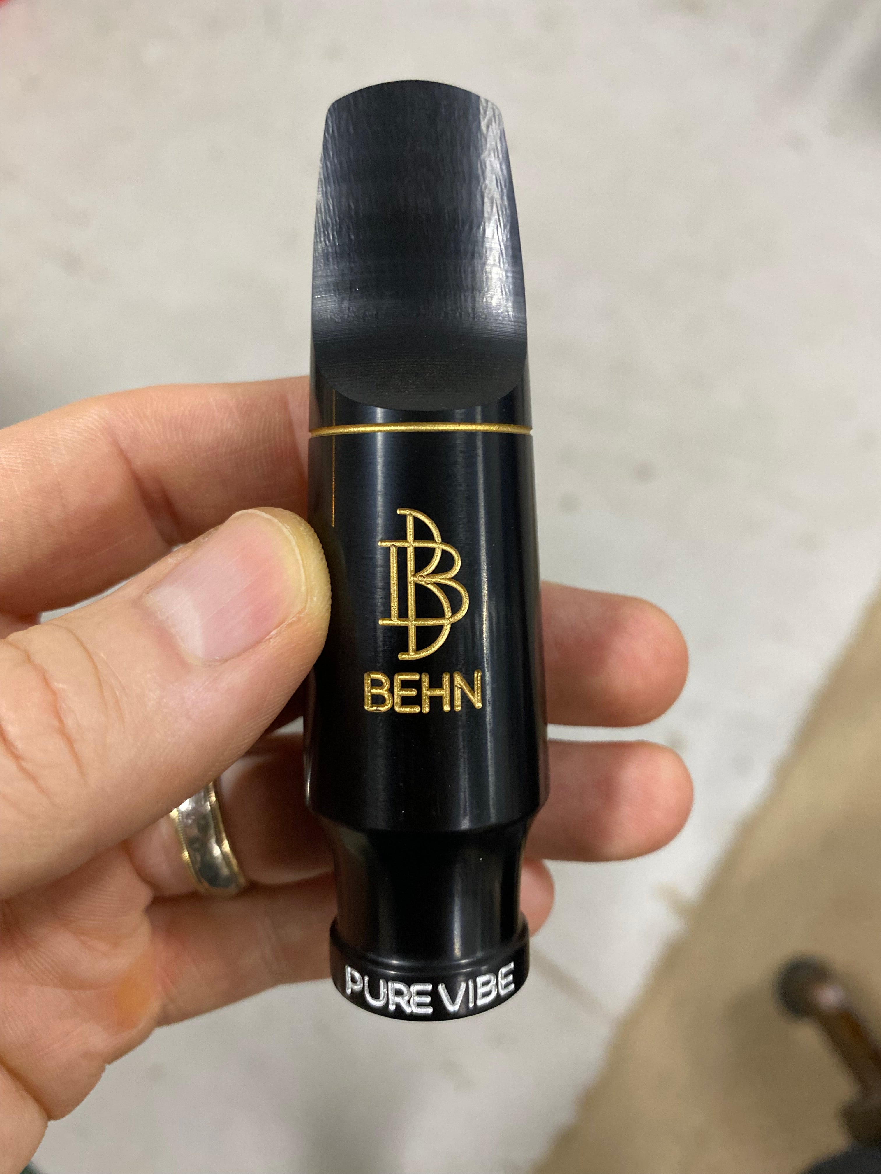 Pure Vibe Titan Premium hard rubber tenor saxophone mouthpiece